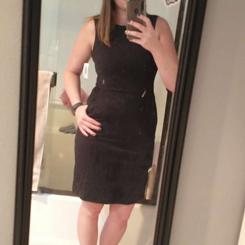 Black dress with pockets